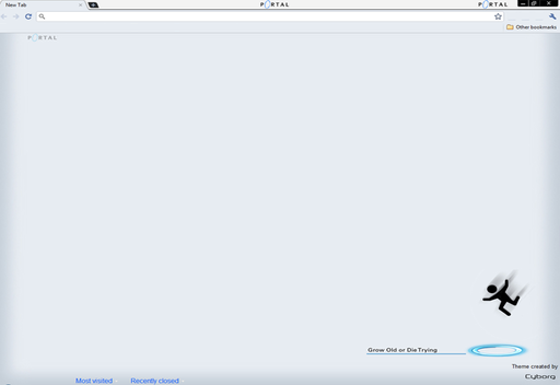 Portal 2 - Темы любимой игрушки для google chrome